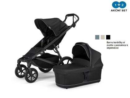 Thule Urban Glide 4-wheel Black + hlboká korba (voliteľná farba)