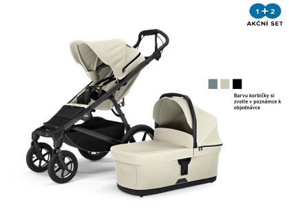 Thule Urban Glide 4-wheel Soft Beige + hlboká korba (voliteľná farba)