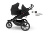 Thule Urban Glide 3 Double Black + hlboká korba + adaptéry na autosedačku