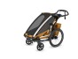 Thule Chariot Sport 2 G3 SINGLE Natural Gold + bike set + kočíkový set + bežecký set