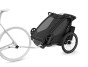 Thule Chariot Sport 2 G3 DOUBLE Black + bike set + kočíkový set + bežecký set