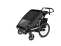 Thule Chariot Sport 2 G3 DOUBLE Black + bike set + kočíkový set + bežecký set