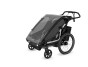 Thule Chariot Sport 2 G3 DOUBLE Black + bike set + kočíkový set + bežecký set