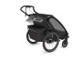 Thule Chariot Sport 2 G3 DOUBLE Black + bike set + kočíkový set + bežecký set