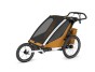 Thule Chariot Sport 2 G3 DOUBLE Natural Gold + bike set + kočíkový set + bežecký set