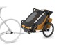 Thule Chariot Sport 2 G3 DOUBLE Natural Gold + bike set + kočíkový set + bežecký set