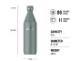 STANLEY All Day Slim Bottle fľaša 600 ml Shale