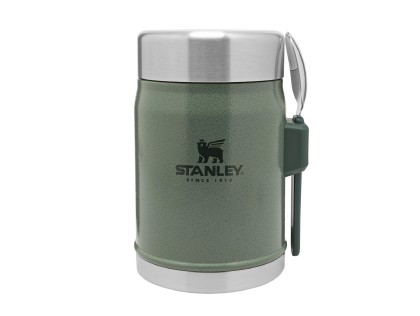 STANLEY termoska jedálenská 400ml s lyžicou / vidličkou Green