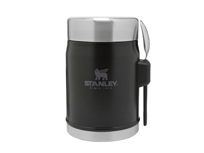 STANLEY termoska jedálenská 400ml s lyžicou / vidličkou Black Matte