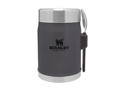 STANLEY Termoska jedálenská 400ml s lyžicou / vidličkou Charcoal Black